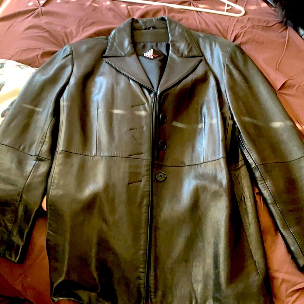 Tibet leather blazer